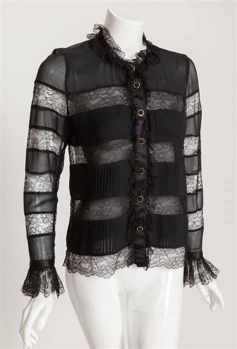 chanel noir tops guy|chanel blouses and tops.